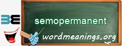 WordMeaning blackboard for semopermanent
